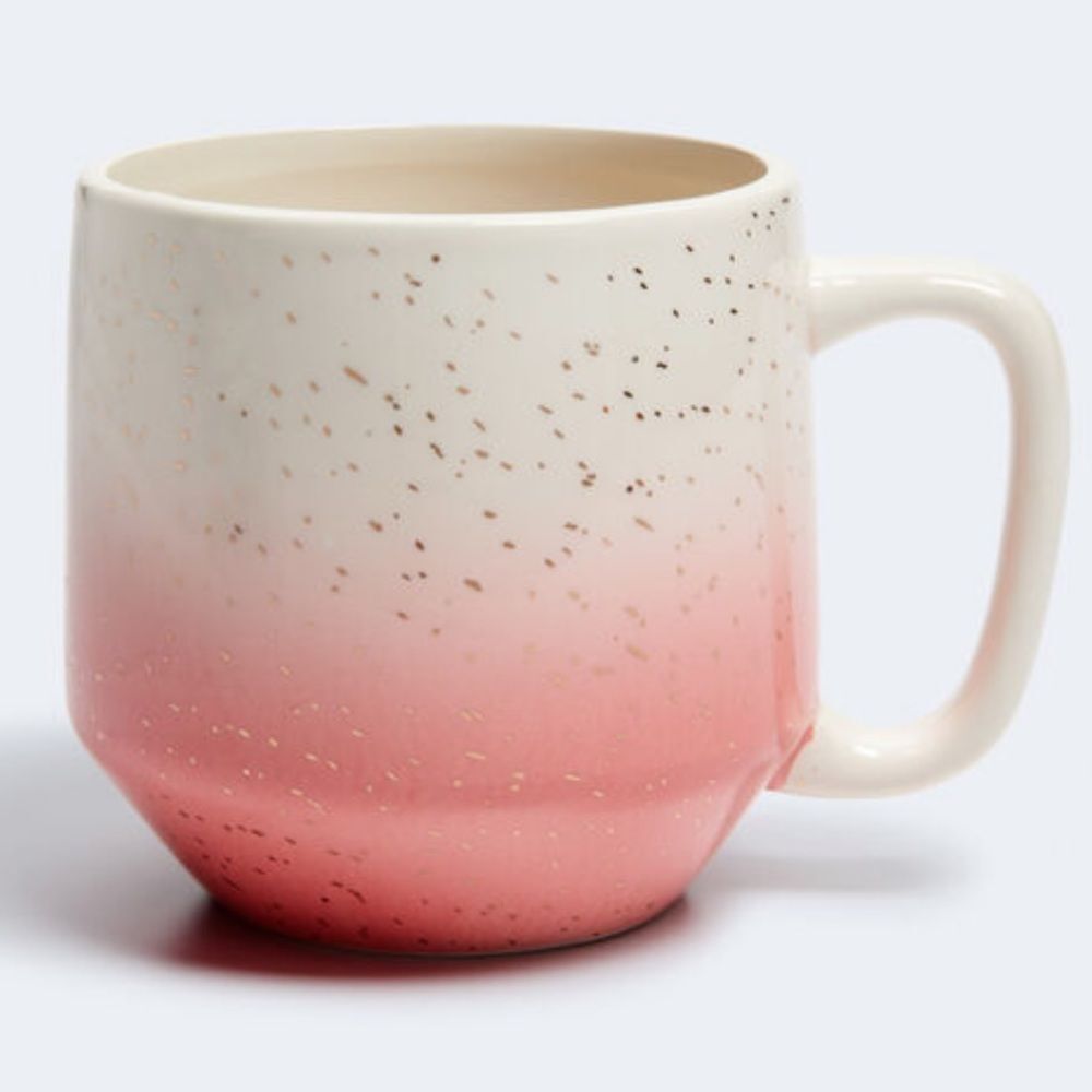 2019 Collectable Oversized Aeropostale Coffee Mug White & Pink Coral Ombre